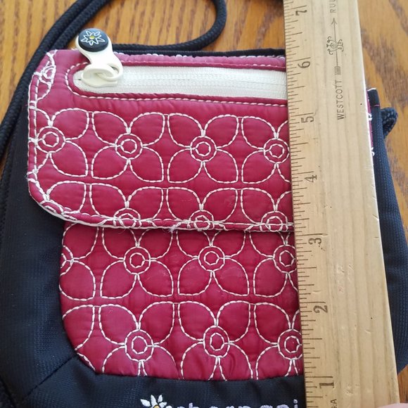 SHERPANI PIPER LE CROSSBODY QUILTED RED/BLACK PURSE - Picture 7 of 8